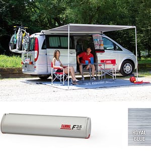 Fiamma Titanium F35 Pro 180 Awning - Royal Blue